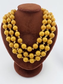 Estate Butterscotch / Egg Yolk Amber Necklace