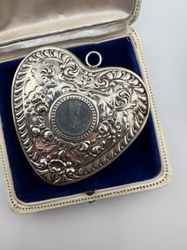 Vintage Gorham Sterling Puffy Heart Pendant