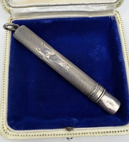 English Sterling Chatelaine Sewing Needle Case