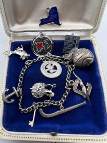 Collection of Vintage Sterling Silver Charms