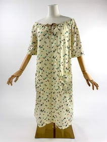 Vintage 1950s Seashell Novelty Print House Dress