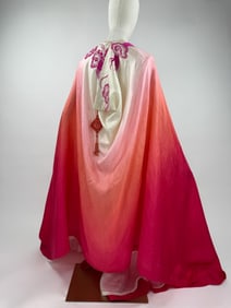 Antique Early 20th C Chinese Silk Ombre Cape