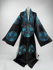 Antique Chinese Qing Dynasty Silk Court Robe