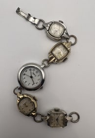 Handmade Bracelet Made Using Vintage Watches