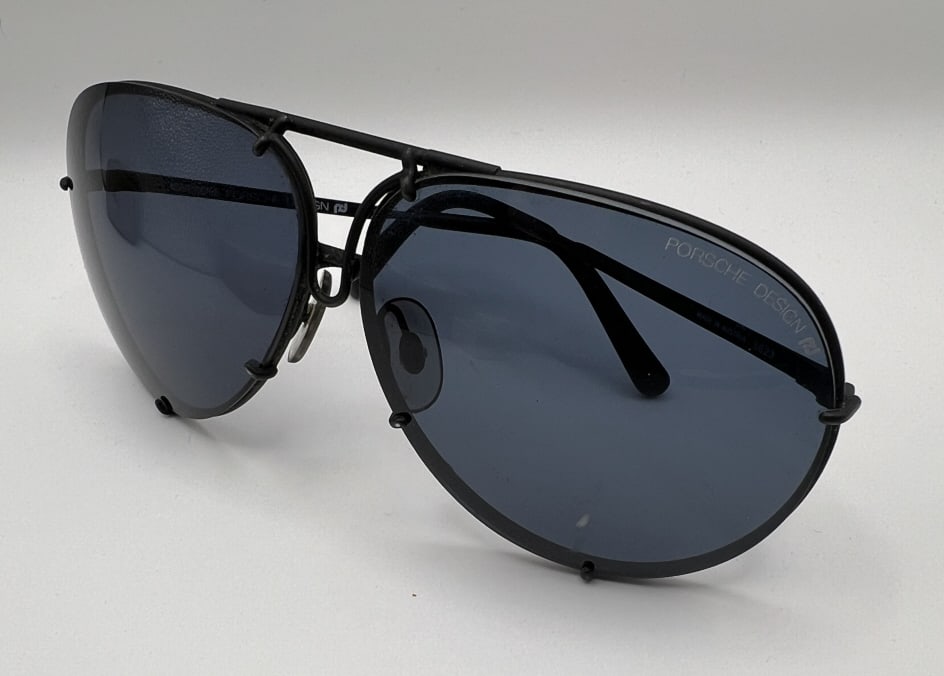 Vintage Carrera Porsche Design Aviator Sunglasses: Vintage Carrera Porsche Design Aviator Sunglasses. Marked on lens & on interior arm Porsche Design. Light wear to lenses as shown consistent with age.