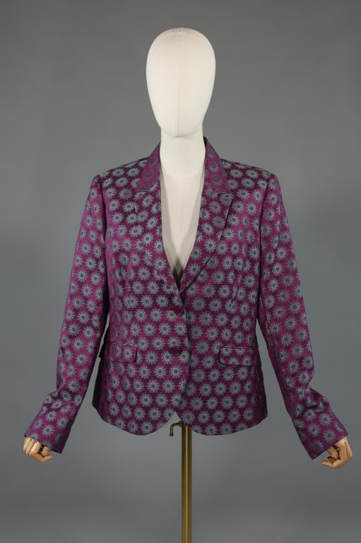 Vintage 1990s Etro Jacquard Pattern Blazer Jacket (1 of 9)