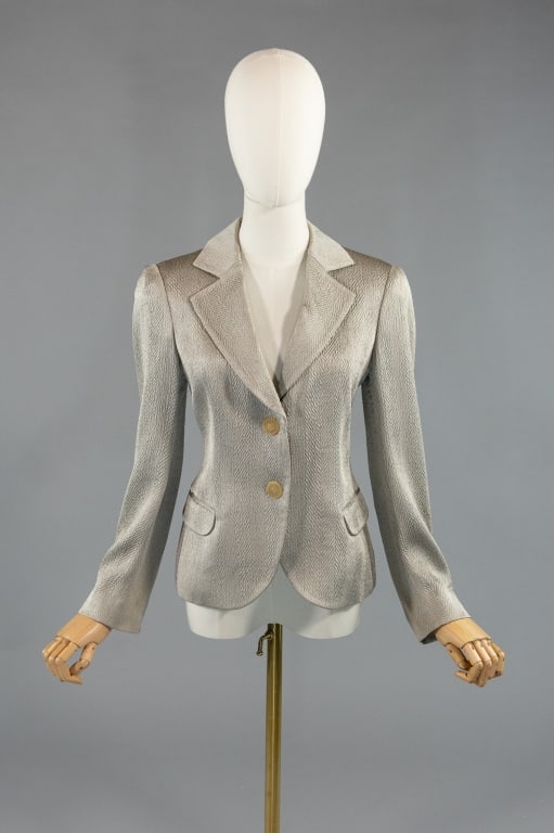 Vintage 1990s Armani Collezioni Textured Blazer (1 of 6)