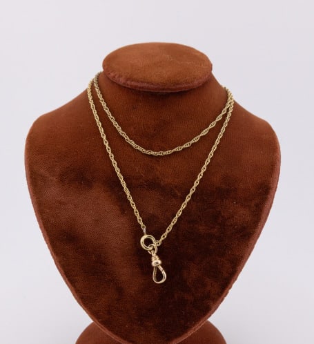 Vintage Gold Filled Necklace w Dog Clip for Charms (1 of 9)