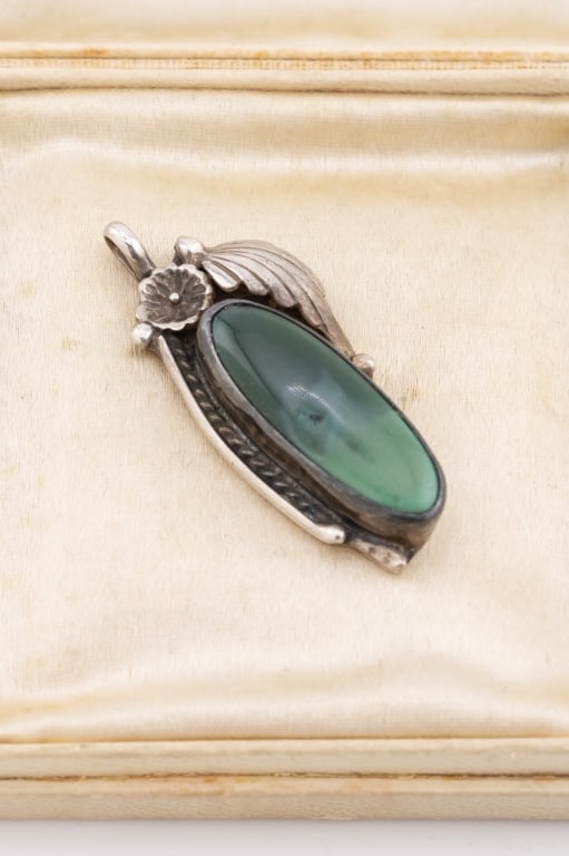 Signed Native American Sterling Necklace Pendant (1 of 8)