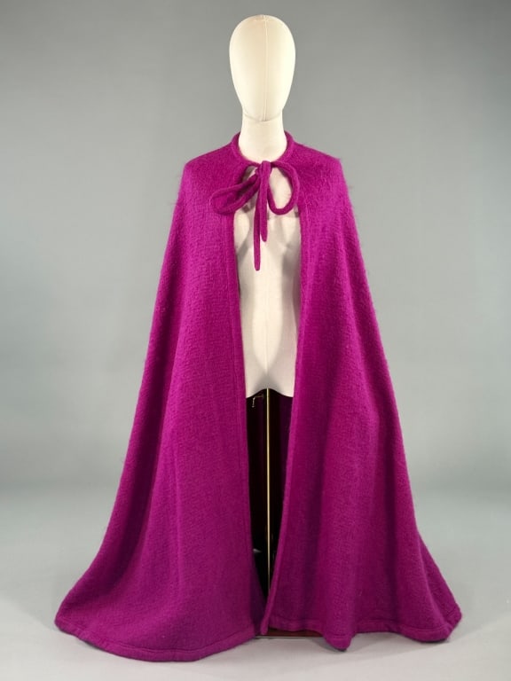Vintage 1970s Pink Mohair Cape Wrap Shawl (1 of 8)