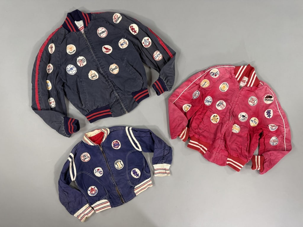 Group of 1960s Kid's Sports Patch Bomber Jackets (1 of 9)