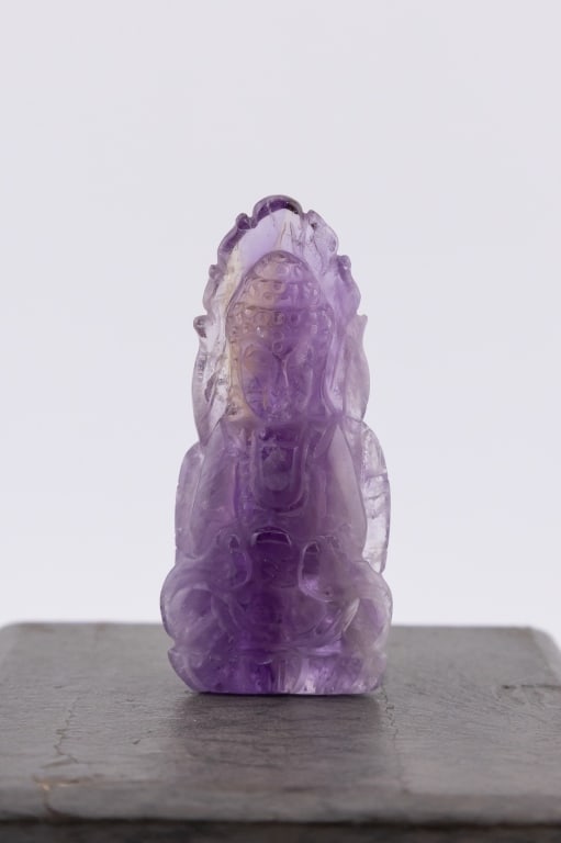 Approximately 250 Carat Carved Amethyst Buddha (1 of 8)