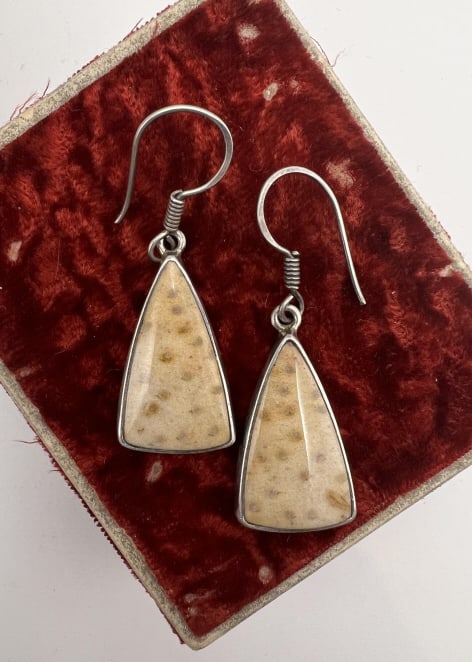 Sterling & Jasper Charles Albert Signed Earrings (1 of 7)