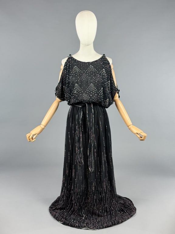Vintage 1970s Janice Wainwright Glitter Gown (1 of 12)