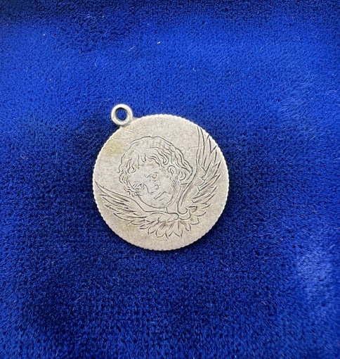 Antique 1906 Lover's Token Coin w Cherub Angel (1 of 6)