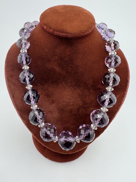 Estate Art Deco Style Briolette Crystal Necklace (1 of 6)