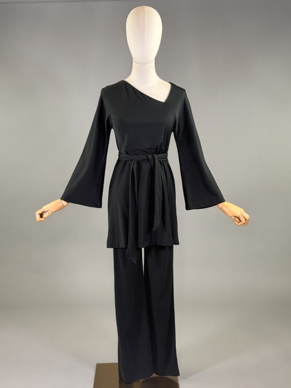Vintage 1970s Halston Jersey Disco Top Pants Set (1 of 13)