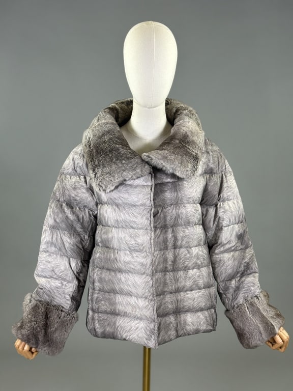 Max & Moi Paris Fur Printed Down Puffer Coat (1 of 10)