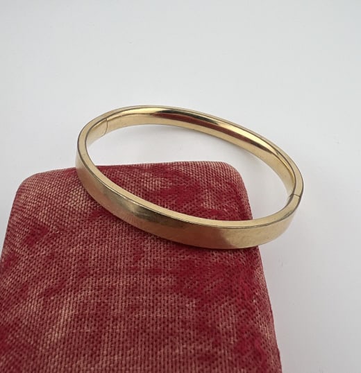 Estate Vintage 14kt Gold Filled Bangle Bracelet (1 of 7)
