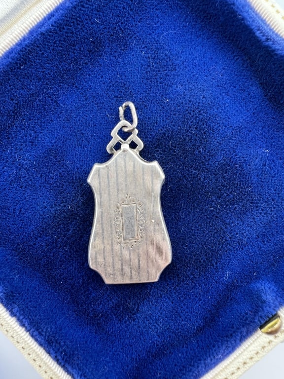 Antique Edwardian Era Sterling Locket Pendant (1 of 8)