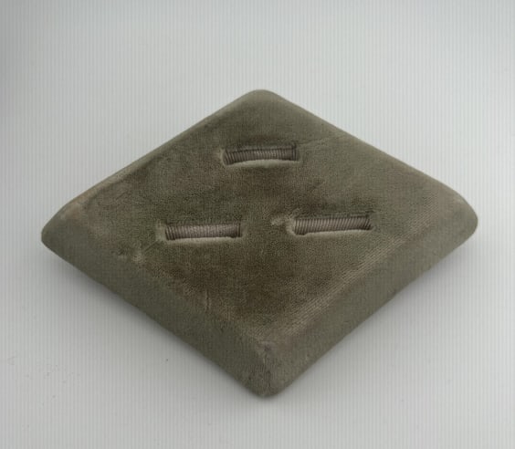 Antique / Vintage Jewelry Store Ring Display Buff: Antique / Vintage Jewelry Store Ring Display Buff Stand. Measures approximately 5 x 4 inches.