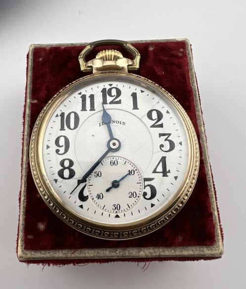 Antique Gold Filled Illinois Pocket Watch 21 Jewel (1 of 7)