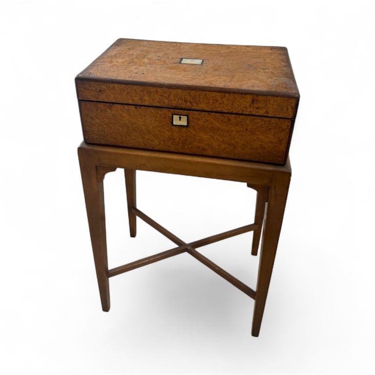 Antique 19th C Writing Desk on Custom Made Stand (1 of 11)