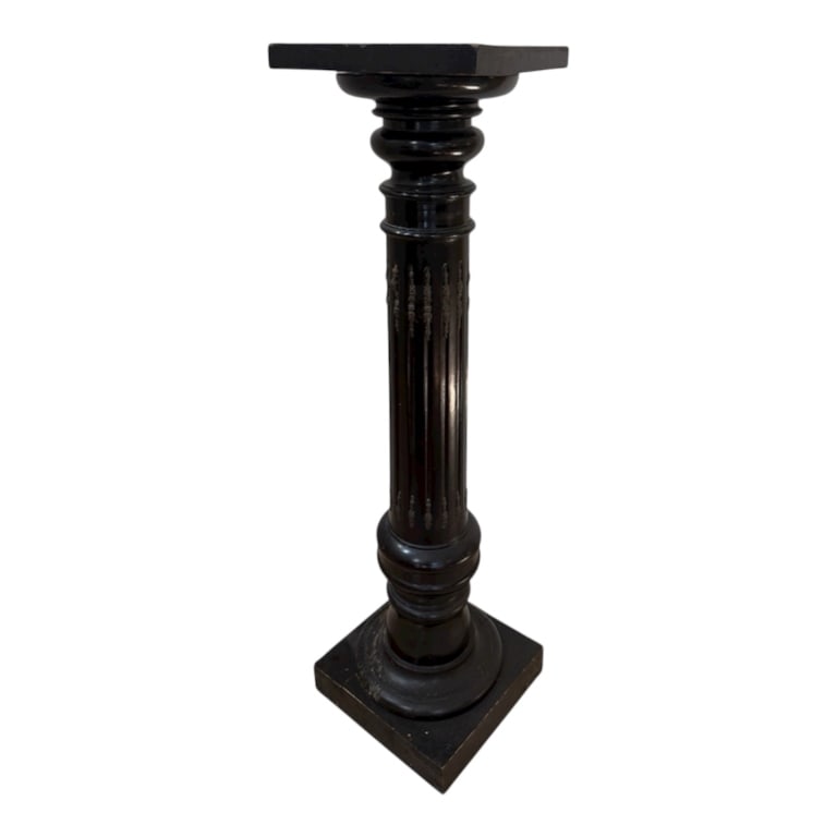 Antique 19th C Ebonized Wood Display Pedestal (1 of 11)
