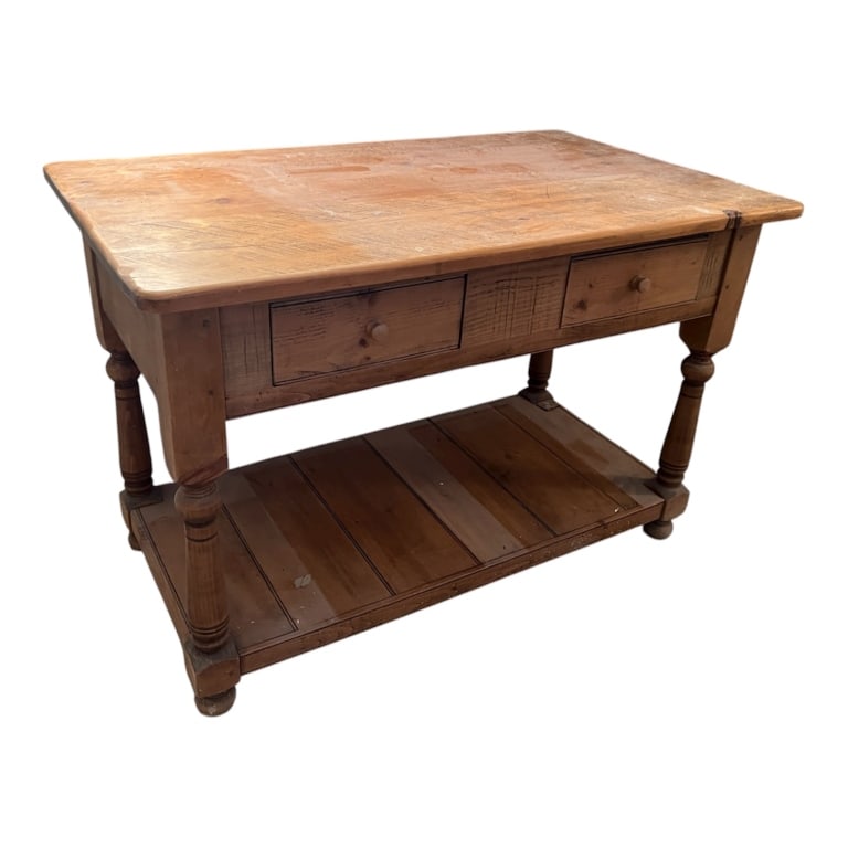 Custom Made Kitchen Island Using Antique Pine (1 of 8)