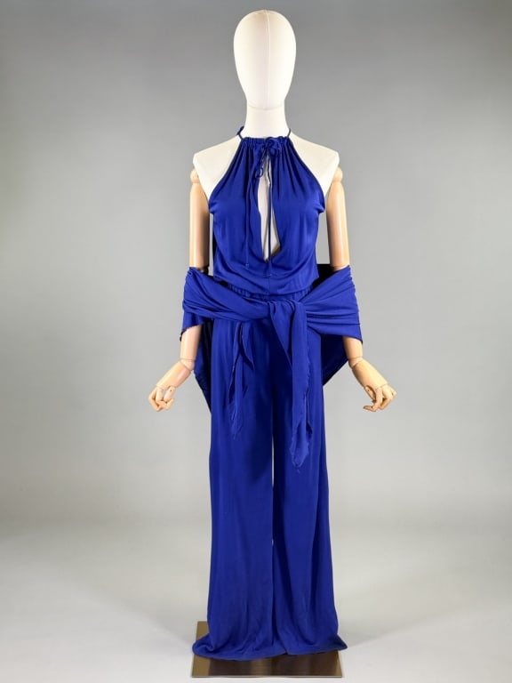 Vintage 1970s Halston Attributed Jersey Jumpsuit (1 of 12)