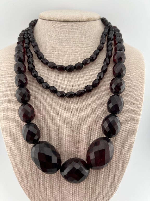 Impressive 60 Inch Cherry Amber Necklace Strand (1 of 10)
