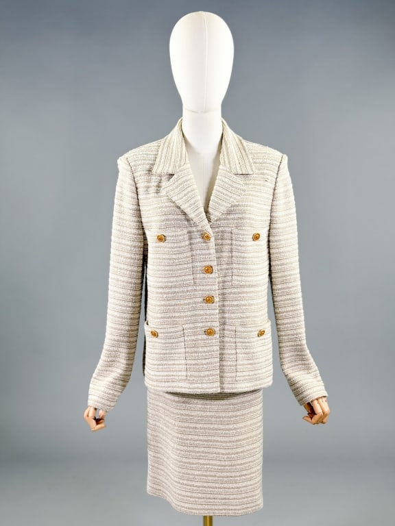 Vintage 1990s St. John Knit Jacket Skirt Suit Set (1 of 9)