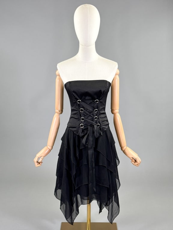 Vintage 1990s Jessica McClintock Lace Corset Dress (1 of 8)