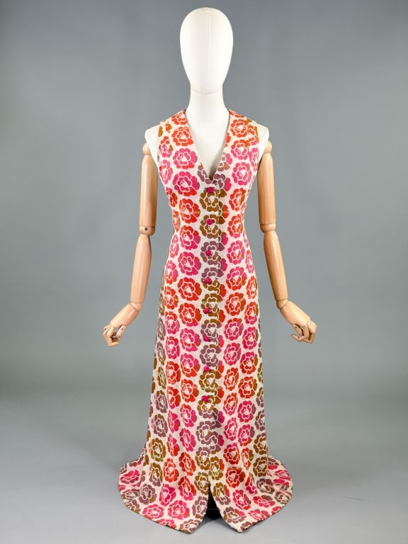 Vintage 1970s Bill Atkinson Floral Embroider Dress (1 of 9)