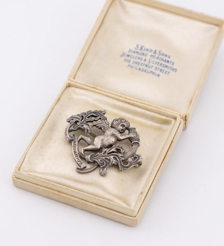 Vintage Cini Sterling Silver Aquarius Brooch Pin (1 of 7)