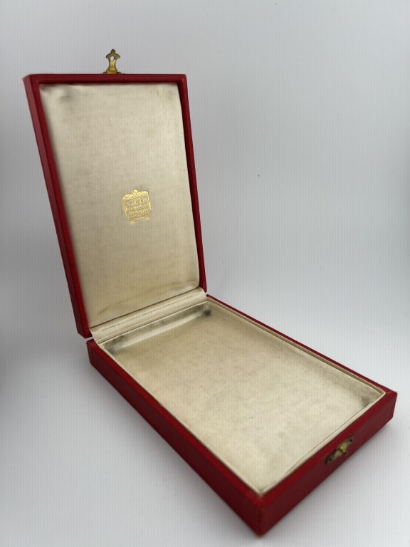 Antique Large Scale Cartier Silk Lined Jewelry Box (1 of 6)
