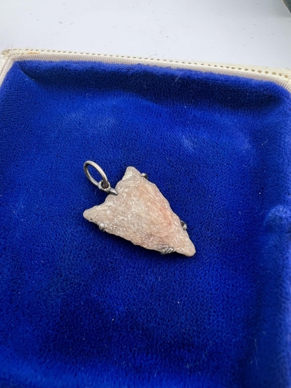 Native American Sterling Silver Arrowhead Pendant (1 of 6)