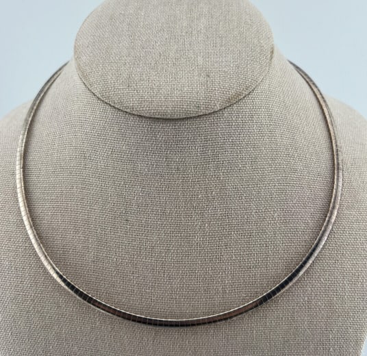 Italian Sterling Silver Articulated Panel Necklace (1 of 8)