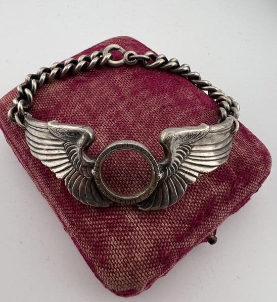 Antique WWII Era Sterling Silver Airforce Bracelet (1 of 7)