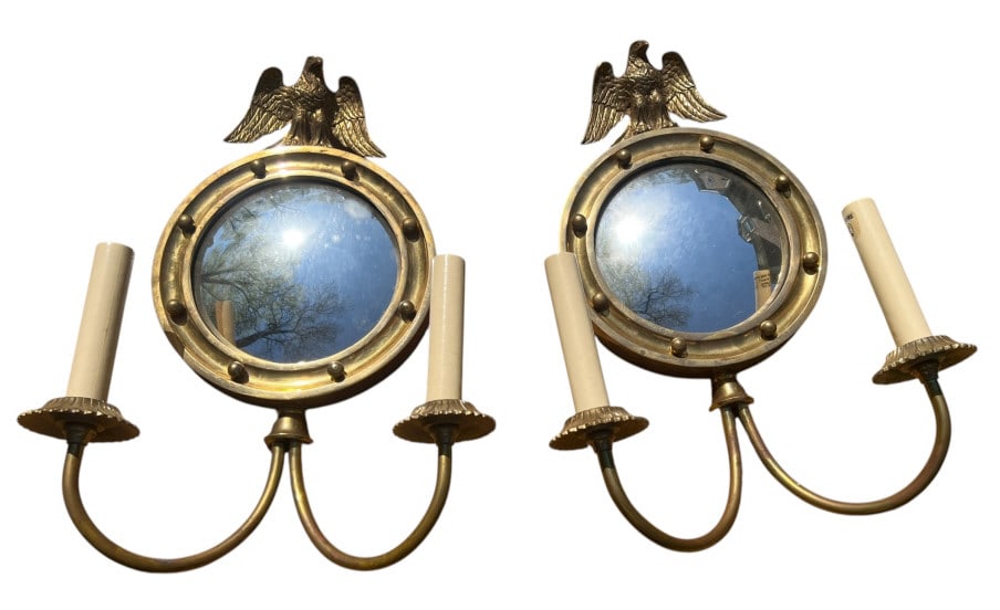 Antique American Federal Style Eagle Wall Sconce (1 of 8)