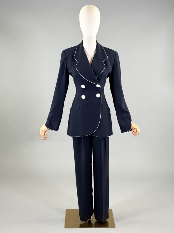 Vintage 1980s Christian Dior Jacket & Pant Suit (1 of 9)