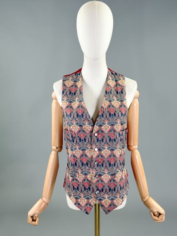 Vintage 1990s Liberty Art Nouveau Print Vest (1 of 9)