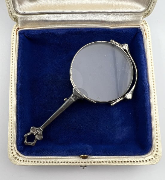 Antique Sterling Chatelaine Lorgnette Glasses (1 of 5)
