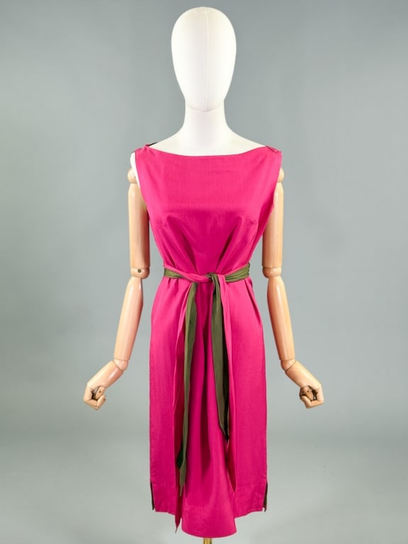 Vintage 1960s Silk Reversible Shift Dress (1 of 9)