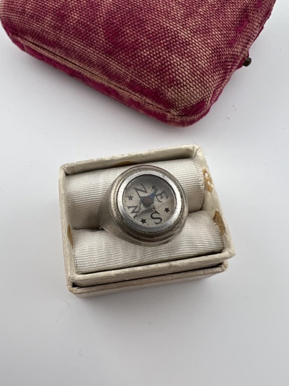 Vintage Working Compass Ring in Adjustable Size (1 of 4)