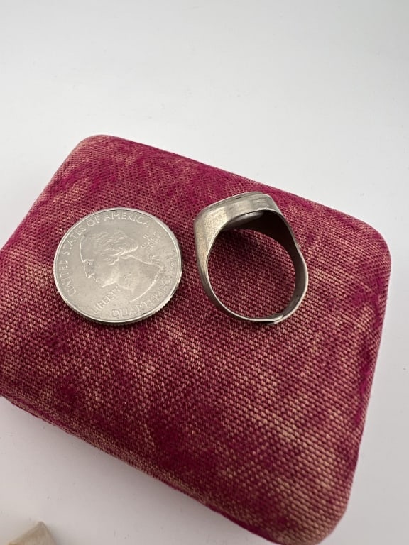 Vintage Working Compass Ring in Adjustable Size - 4