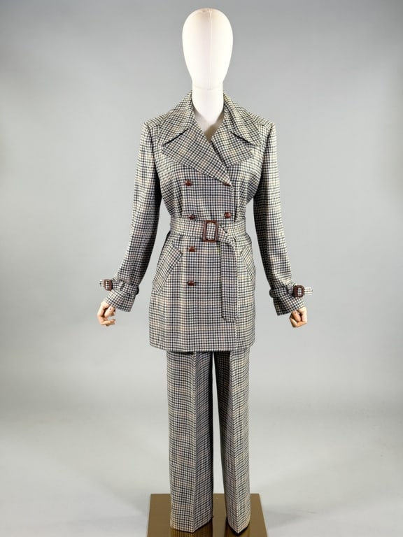Vintage 1990s Isaac Mizrahi Wool Jacket & Pant Set (1 of 12)