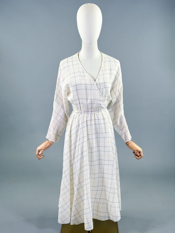 Vintage 1970s Morton Myles Checkered Day Dress (1 of 5)
