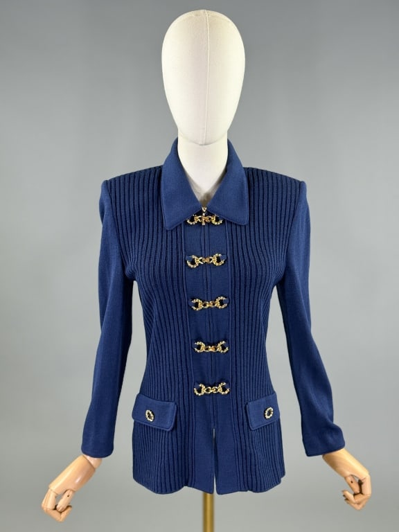 Vintage St. John Collection Knit Zip Up Sweater (1 of 10)