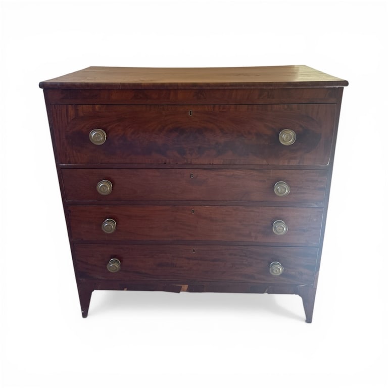 Antique C 1830 American Empire Chest of Drawers (1 of 13)